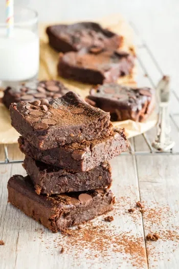 Gluten Free Double Chocolate Black Bean Brownies