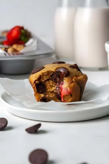 Gluten Free Strawberry Muffins (Dairy Free & Paleo)