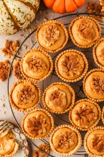 Mini Cream Cheese Pumpkin Pies