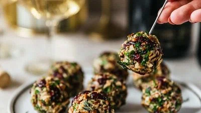 Cranberry Orange Cheese Balls