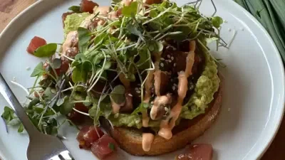 Avocado Tuna Poke Toast